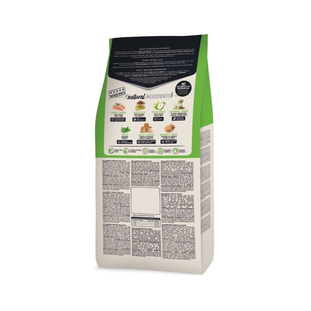OWNAT CAT CLASSIC HAIRBALL CHICKEN 1.5KG DRY CAT FOOD image 2