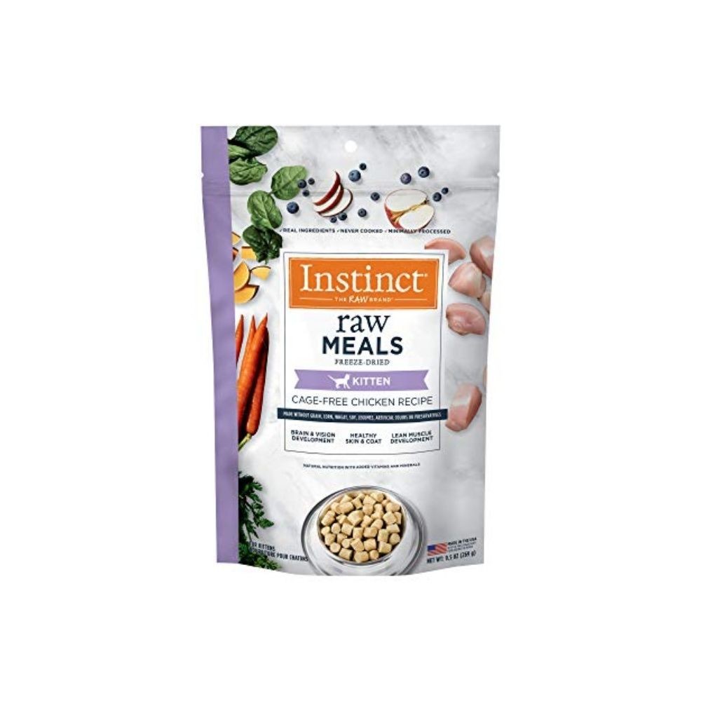 INSTINCT CAT FREEZE-DRIED RAW MEALS 269G (9.5OZ) KITTEN CAGE FREE CHICKEN RECIPE CAT FOOD image 2
