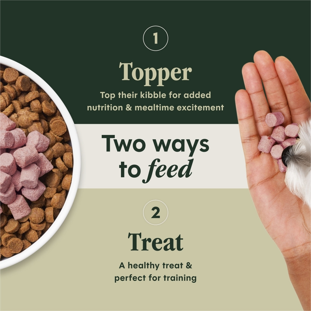 INSTINCT DOG FREEZE-DRIED RAW BOOST MIXERS 155G (5.5OZ) GRAIN-FREE SKIN & COAT DOG FOOD TOPPER image 5