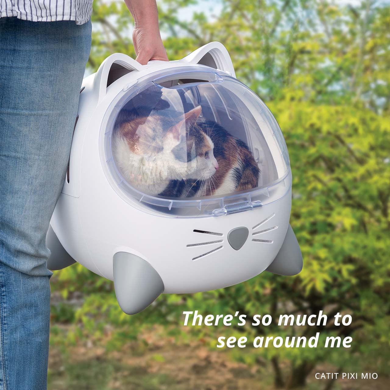 CATIT PIXI MIO CARRIER WHITE 52X35X39CM image 4