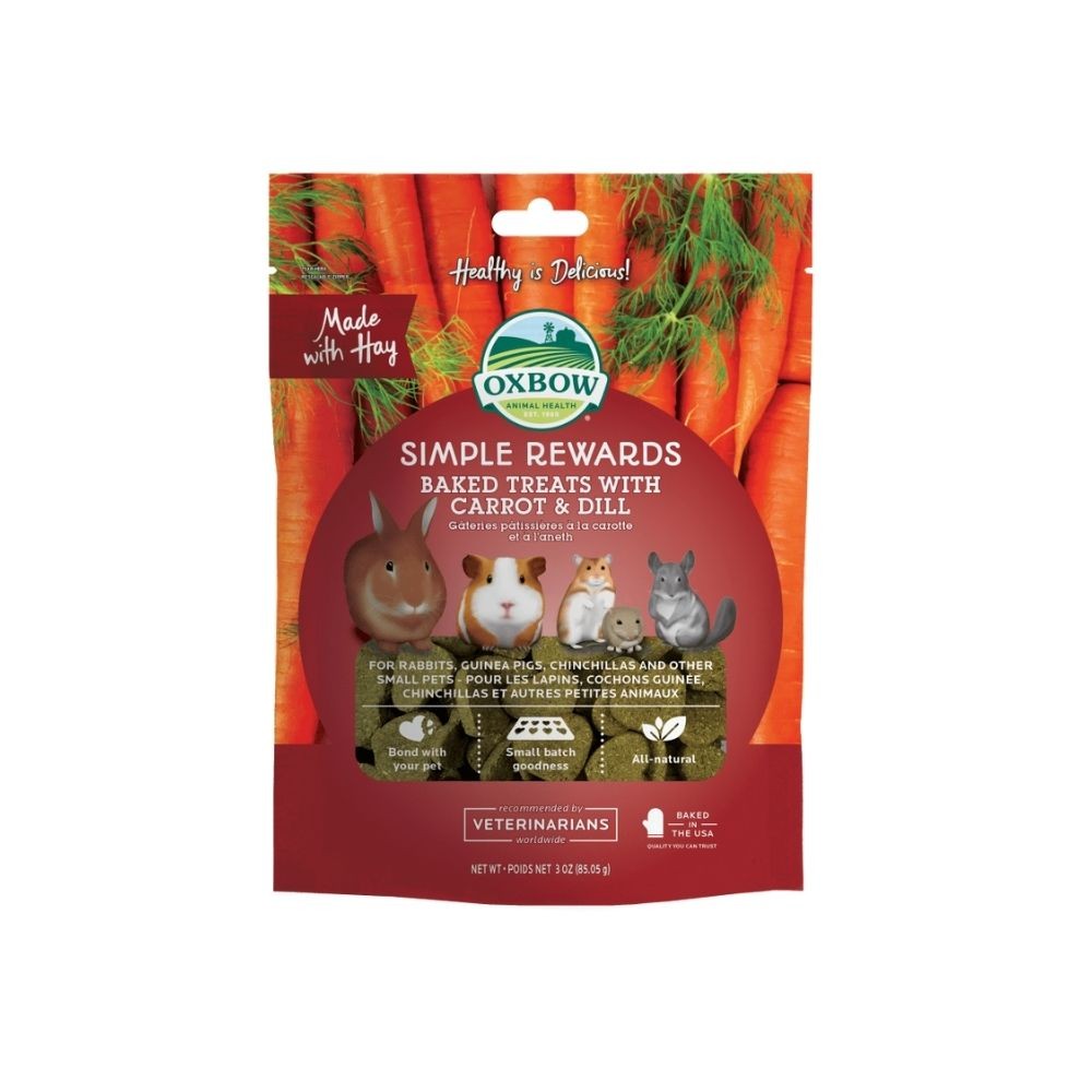 OXBOW SIMPLE REWARD BAKED TREATS WITH CARROT & DILL 85G image 2