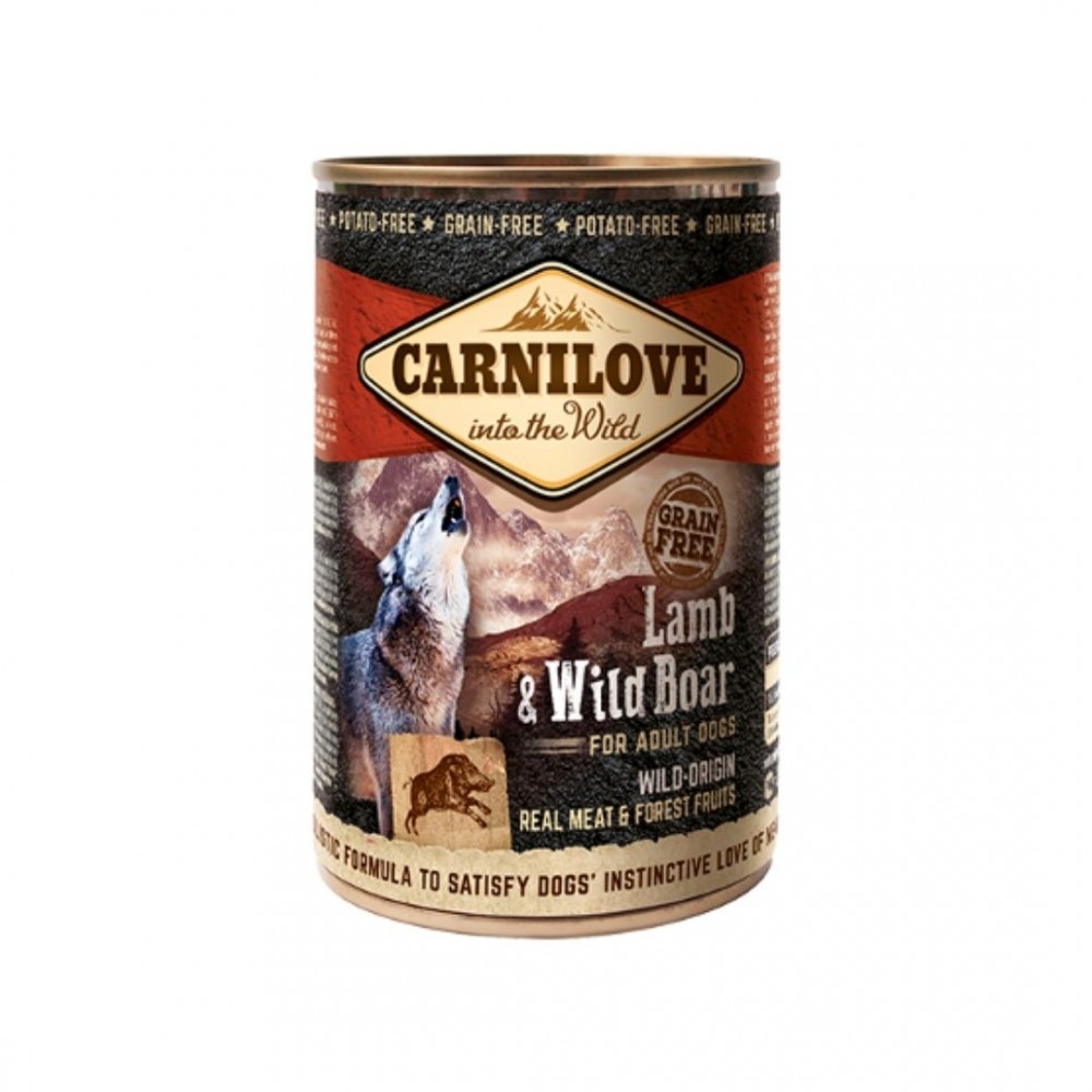 CARNILOVE DOG 400G LAMB & WILD BOAR WET CANNED FOOD image 2