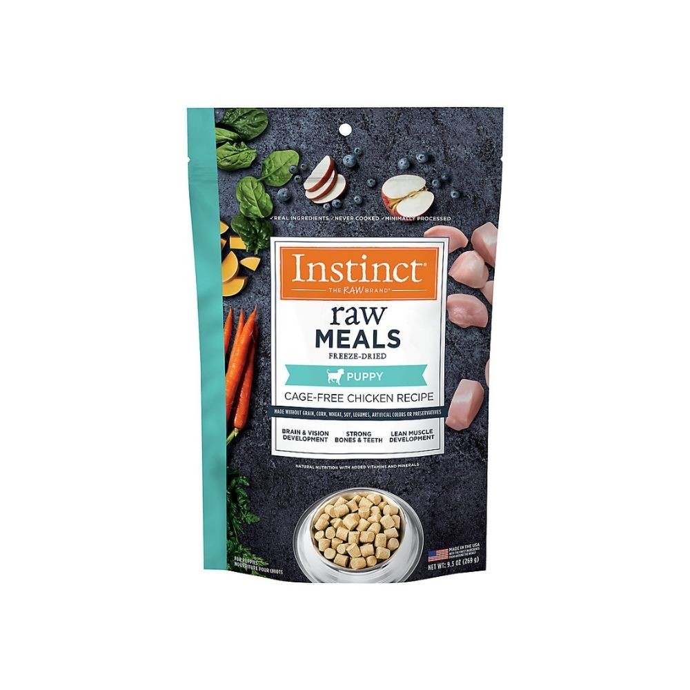 INSTINCT DOG FREEZE-DRIED RAW MEALS 269G (9.5OZ) PUPPY CAGE FREE CHICKEN RECIPE DRY DOG FOOD image 2