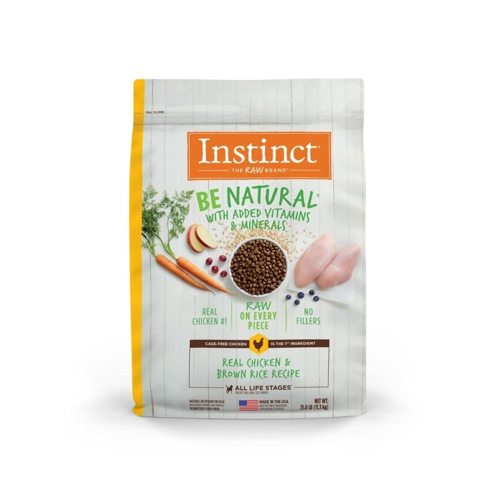 INSTINCT DOG BE NATURAL 11.3KG (25LB) REAL CHICKEN & BROWN RICE RECIPE DRY DOG FOOD image 2