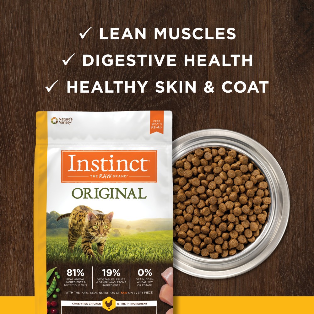 INSTINCT CAT ORIGINAL 454G GRAIN FREE RECIPE WITH REAL CHICKEN DRY CAT FOOD image 5