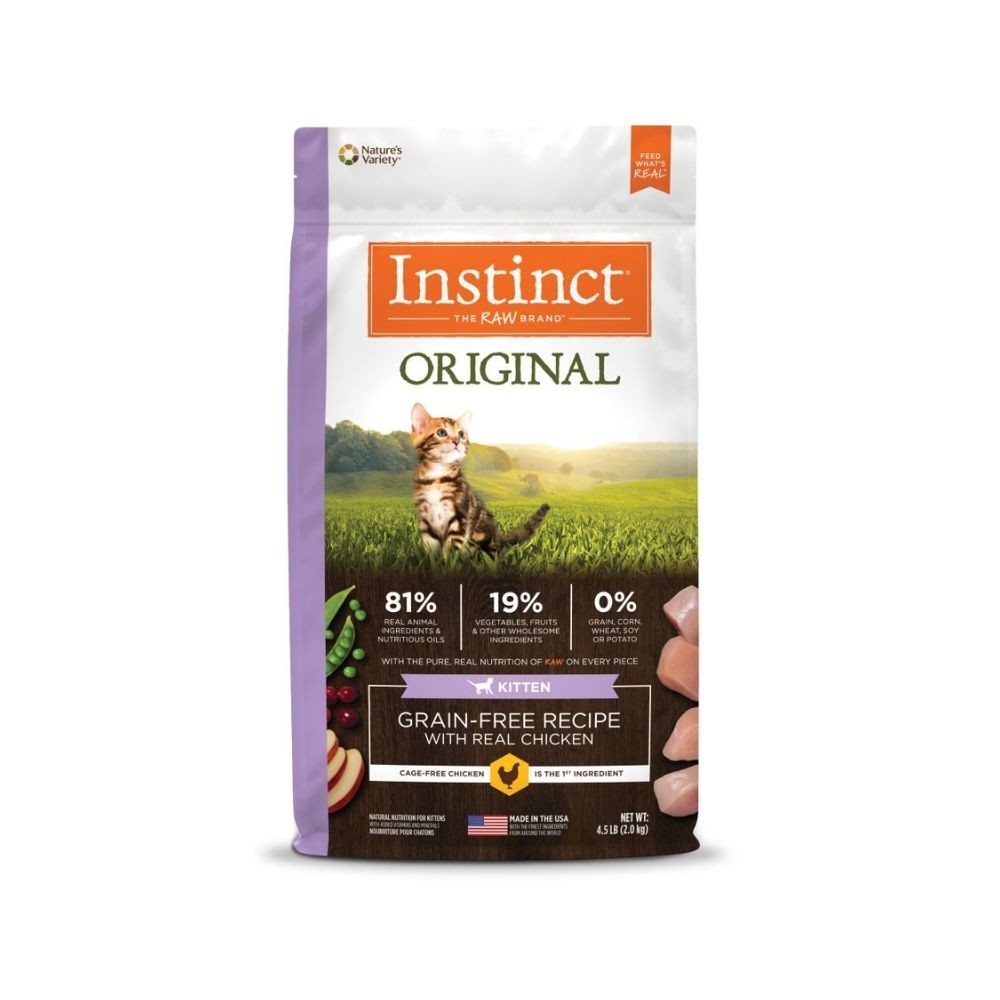 INSTINCT CAT ORIGINAL 2KG (4.5LB) KITTEN GRAIN FREE RECIPE WITH REAL CHICKEN DRY CAT FOOD image 2