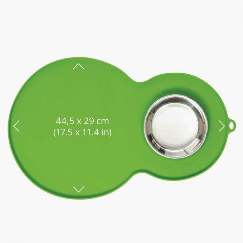CATIT 2.0 PLACEMAT PEANUT GREEN WITH BOWL MEDIUM image 3