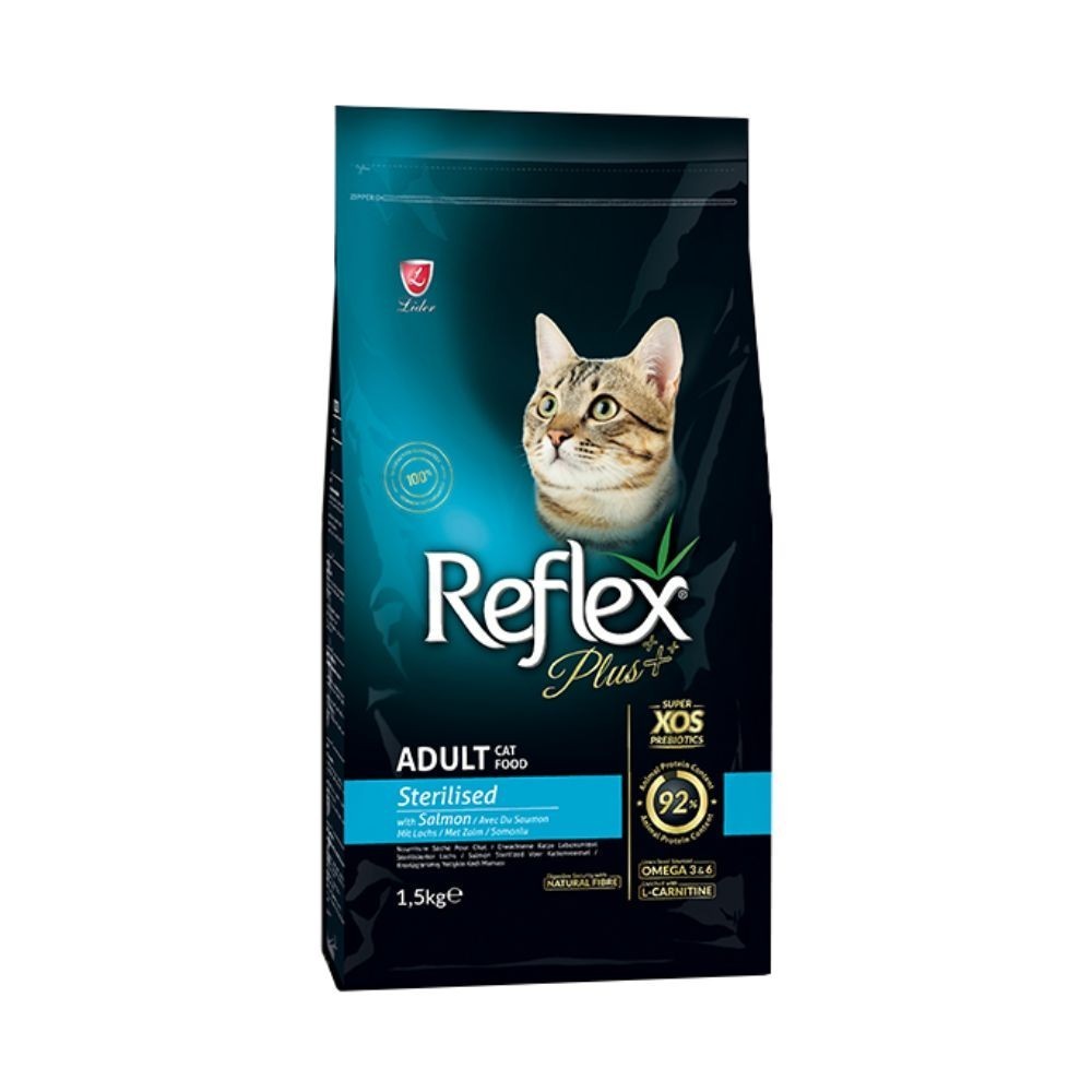 REFLEX PLUS 1.5KG STERILISED SALMON DRY CAT FOOD image 2