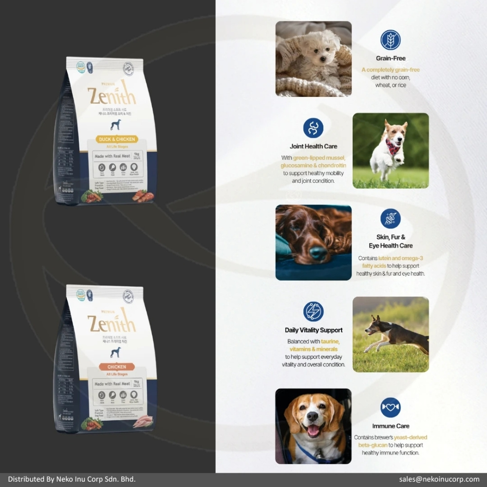 ZENITH PREMIUM SOFT KIBBLE 1KG CHICKEN DRY DOG FOOD image 2