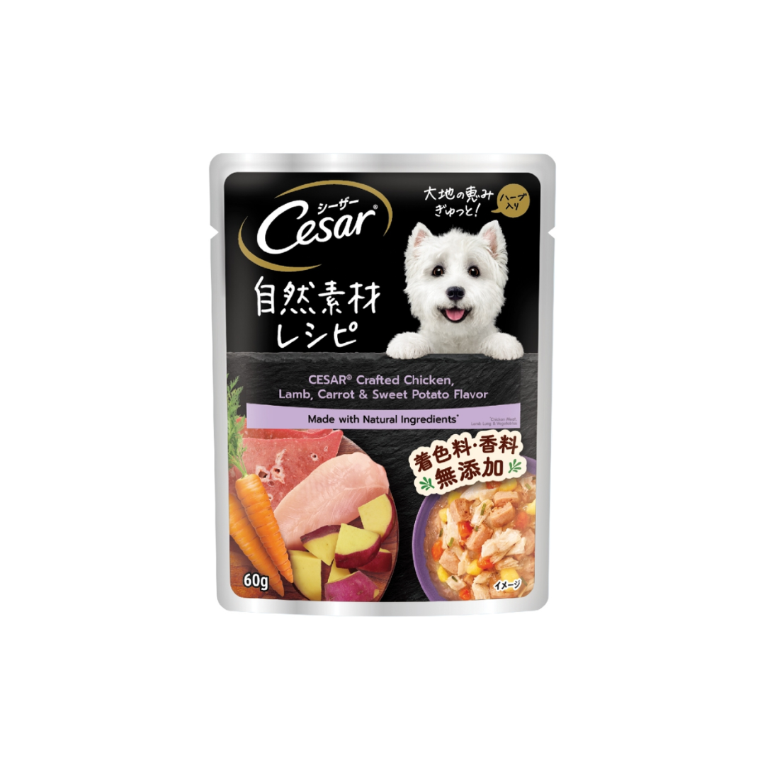 CESAR POUCH NATURALLY CRAFTED 60G WET DOG FOOD image 2