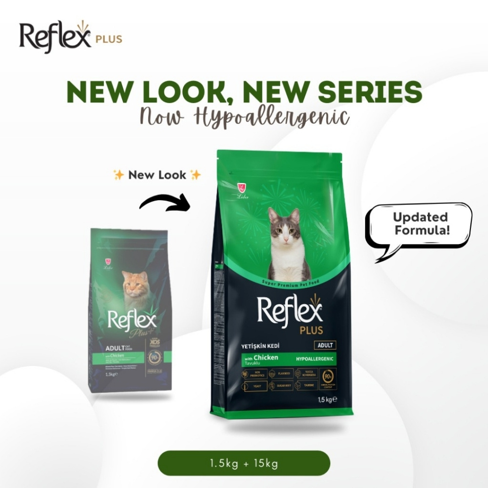 REFLEX PLUS 15KG ADULT CHICKEN DRY CAT FOOD image 3