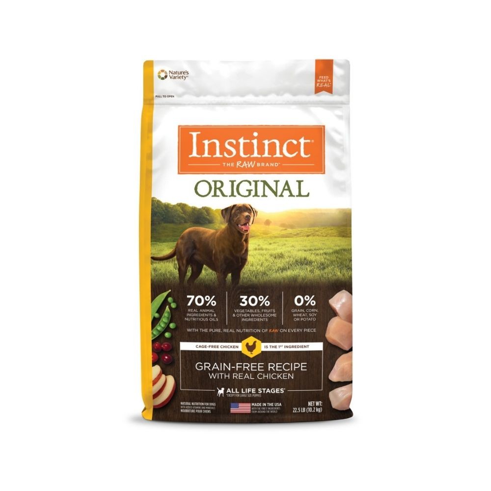 INSTINCT DOG ORIGINAL 10.2KG (22.5LB) GRAIN FREE RECIPE WITH REAL CHICKEN DRY DOG FOOD image 2