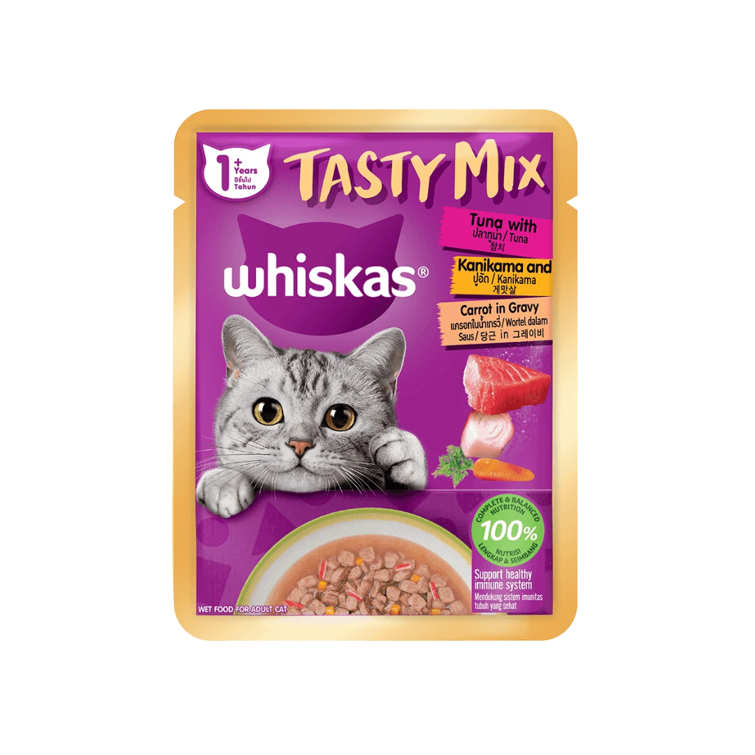 WHISKAS POUCH TASTY MIX 70G WET CAT FOOD image 5