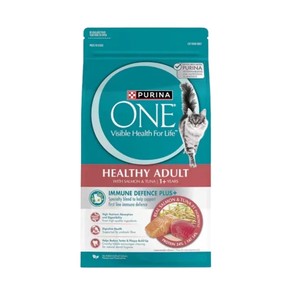 PURINA ONE CAT HEALTHY ADULT SALMON & TUNA DRY CAT FOOD image 5