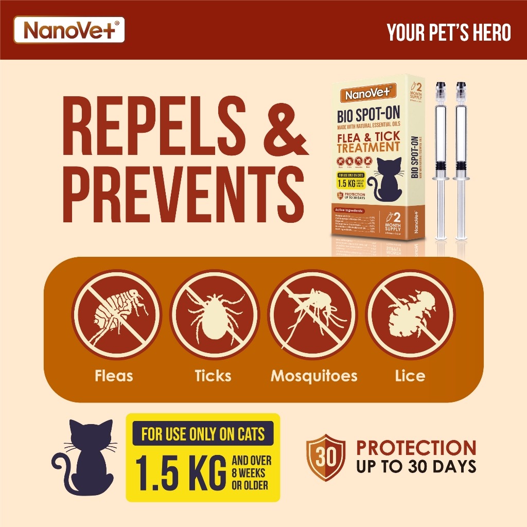 NANOVET SPOT-ON FLEA & TICK TREATMENT FOR CAT image 7