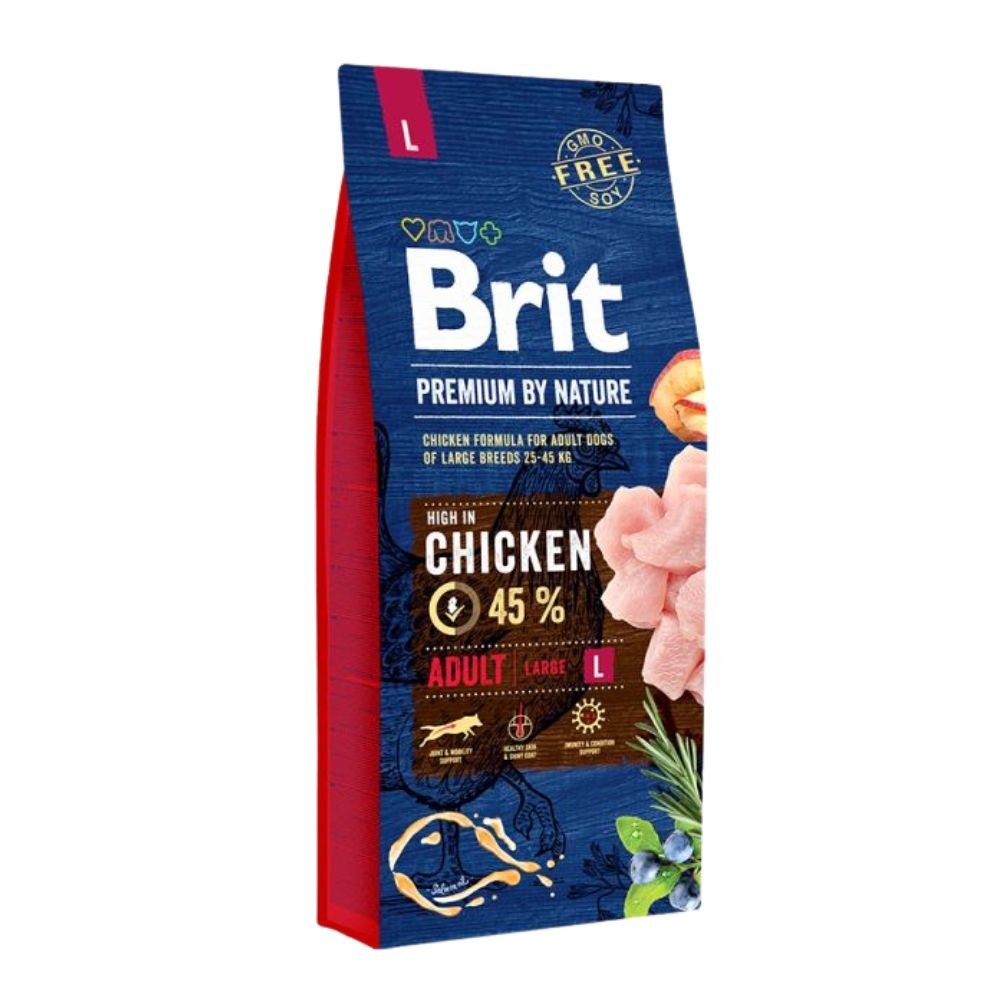BRIT PREMIUM BY NATURE DOG 15KG ADULT L DRY DOG FOOD image 2