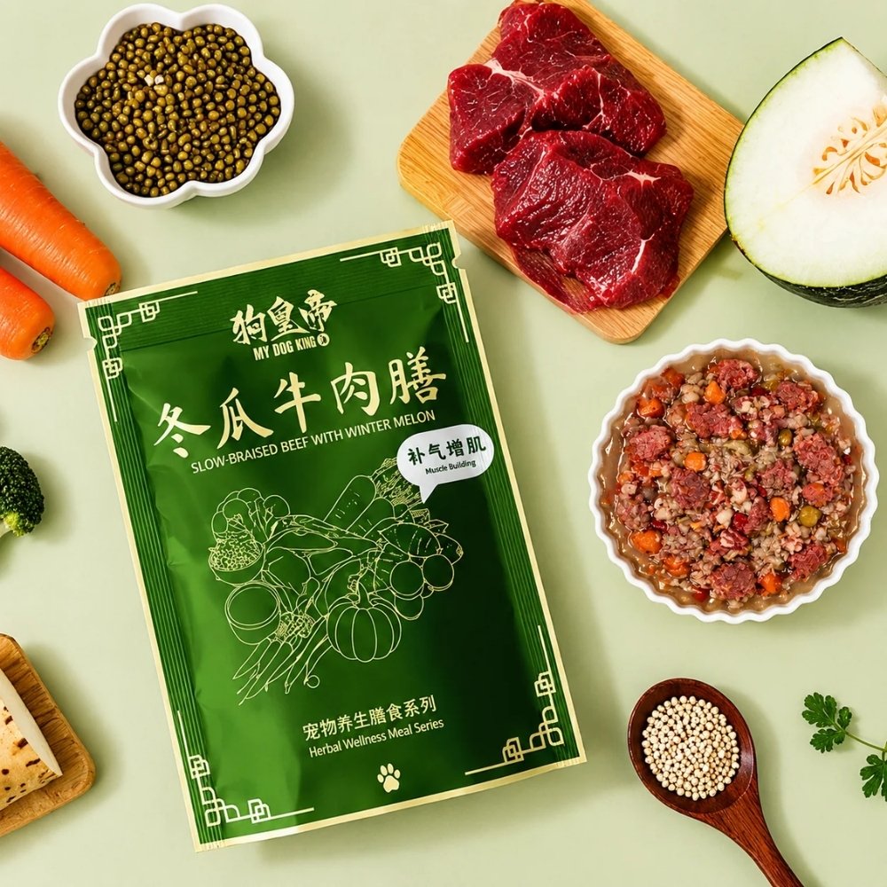 MYDOGKING SINGLE PACK 100G SLOW BRAISED BEEF WITH WINTER MELON COOKED DOG FOOD image 9