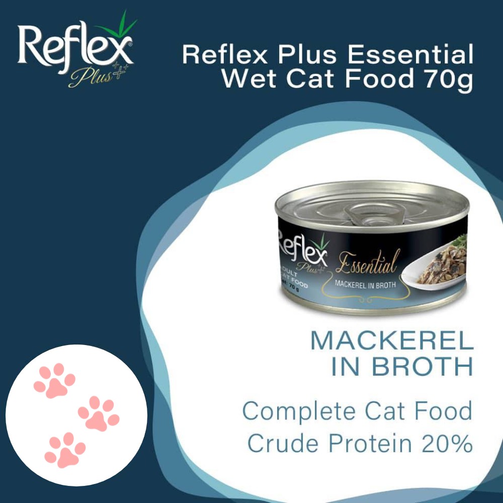 REFLEX PLUS ESSENTIAL MACKEREL IN BROTH 70G WET CAT FOOD image 3