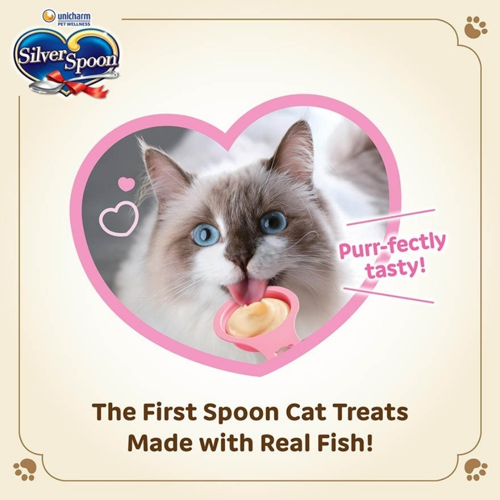 SILVER SPOON 10GX4 ADDITIVE FREE TUNA & BONITO CAT TREAT image 2