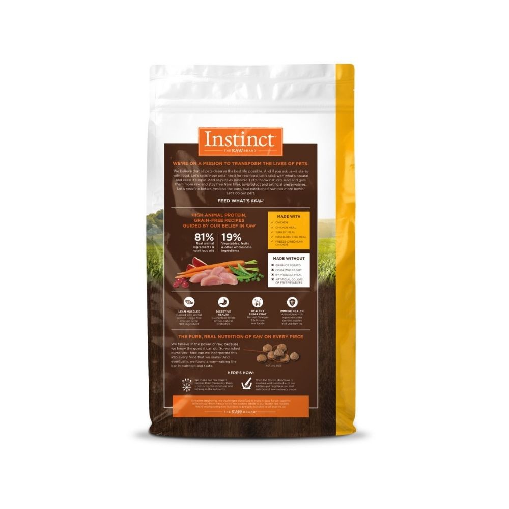 INSTINCT CAT ORIGINAL 4.9KG (11LB) GRAIN FREE RECIPE WITH REAL CHICKEN DRY CAT FOOD image 2