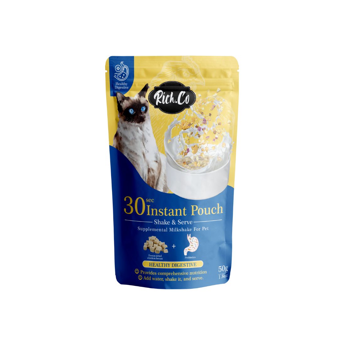 RICH.CO 30SEC INSTANT POUCH SUPPLEMENTAL MILKSHAKE FOR PET 50G FREEZE DRIED WET POUCH  image 5
