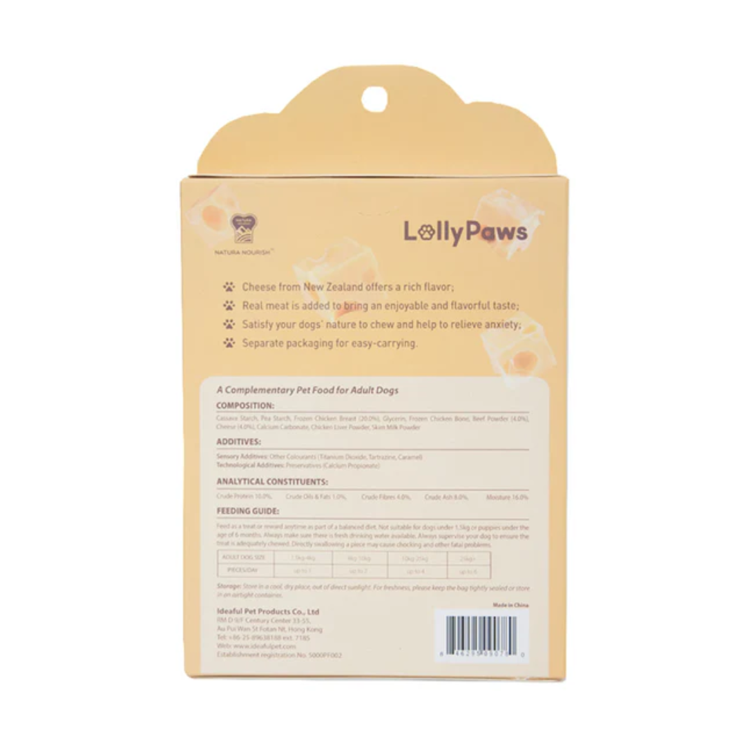 NATURA NOURISH LOLLY PAWS WITH ORIGINAL CHEESE 60G image 2