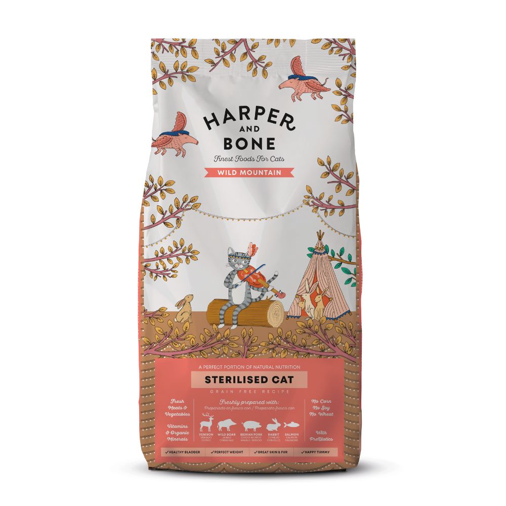 HARPER AND BONE CAT WILD MOUNTAIN STERILISED DRY CAT FOOD image 3