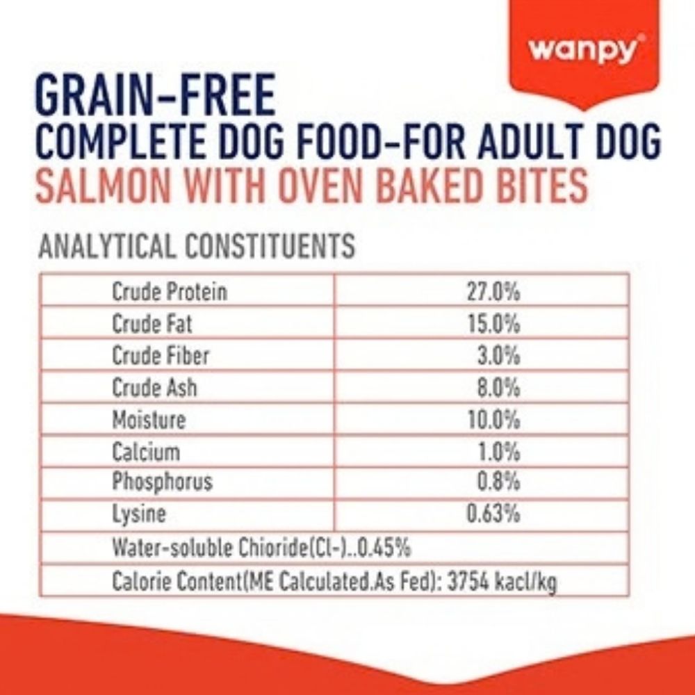 WANPY DOG 1.5KG GRAIN FREE SALMON RECIPE DRY DOG FOOD image 6