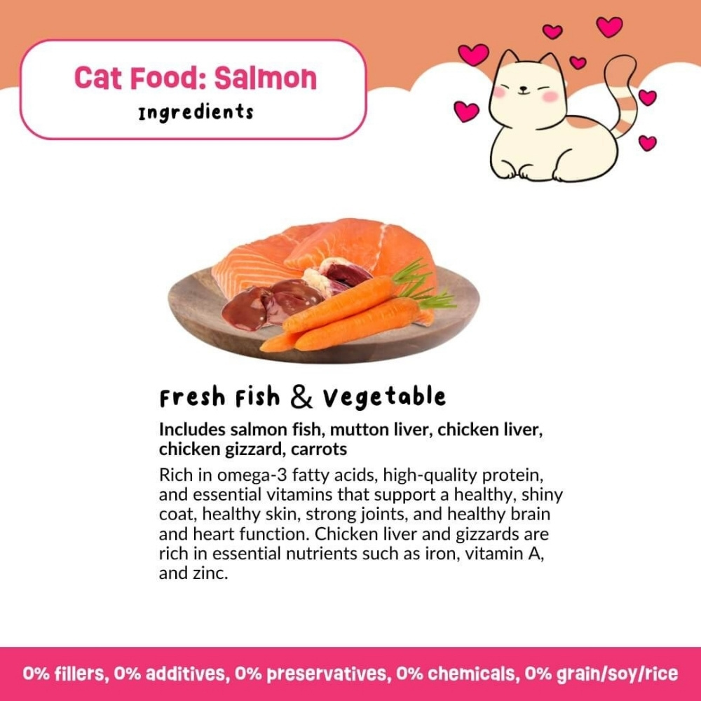 PETCHEF CAT 100G SALMON RECIPE COOKED CAT FOOD image 2