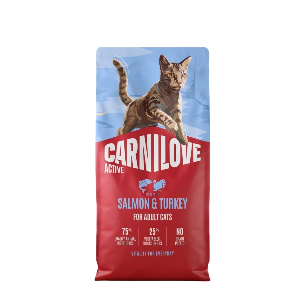 CARNILOVE CAT 400G SALMON & TURKEY ADULT DRY CAT FOOD image 1