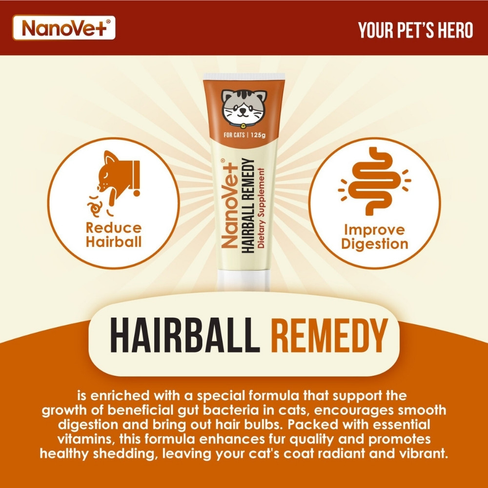 NANOVET HAIRBALL REMEDY FOR CAT 125G image 4