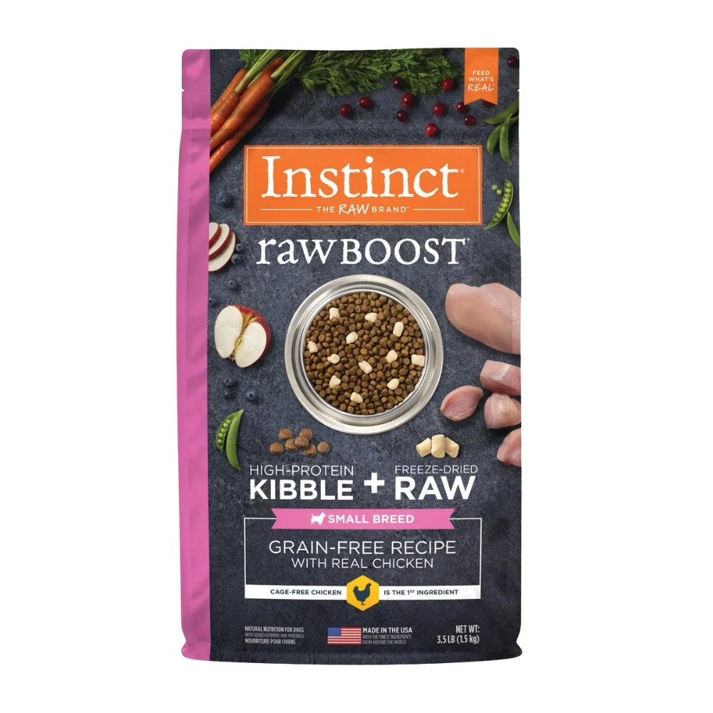 INSTINCT DOG RAW BOOST 1.5KG (3.5LB) SMALL BREED GRAIN FREE RECIPE WITH REAL CHICKEN DRY DOG FOOD image 4