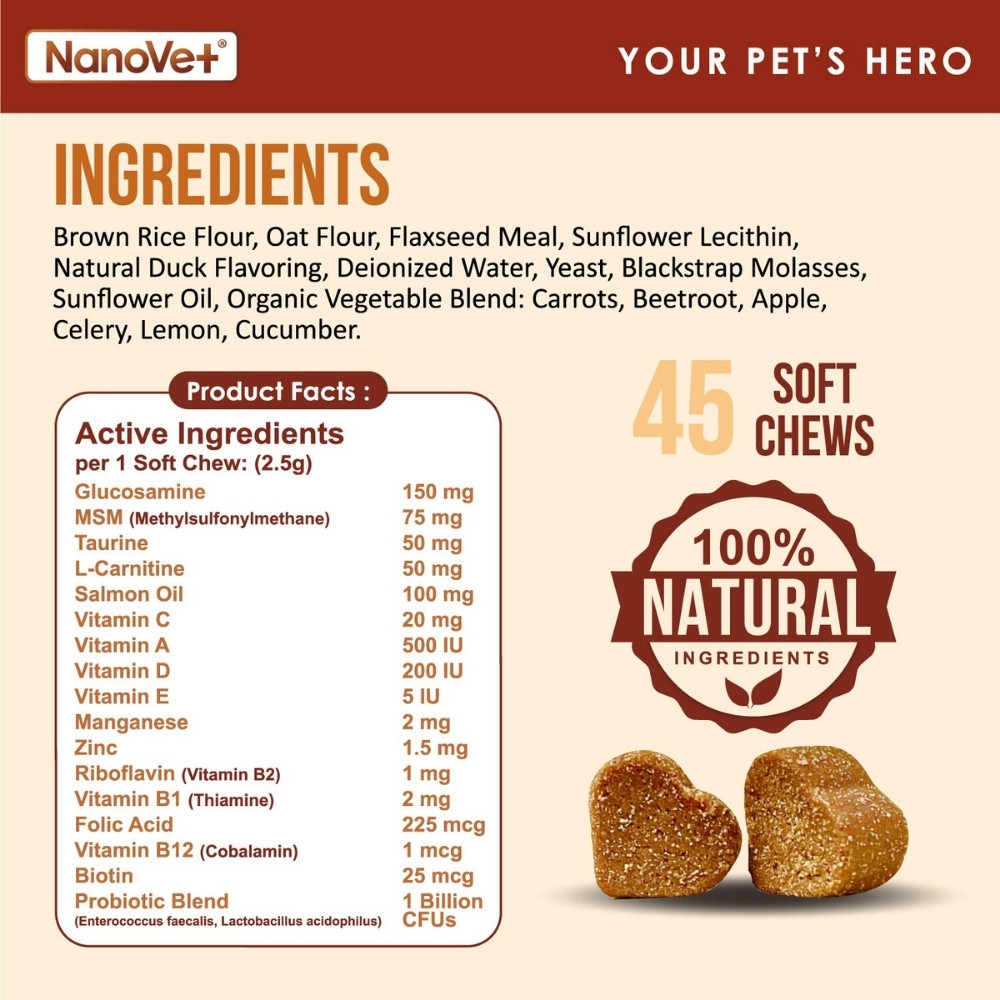 NANOVET MULTIVITAMIN CHEWS 45PCS image 4