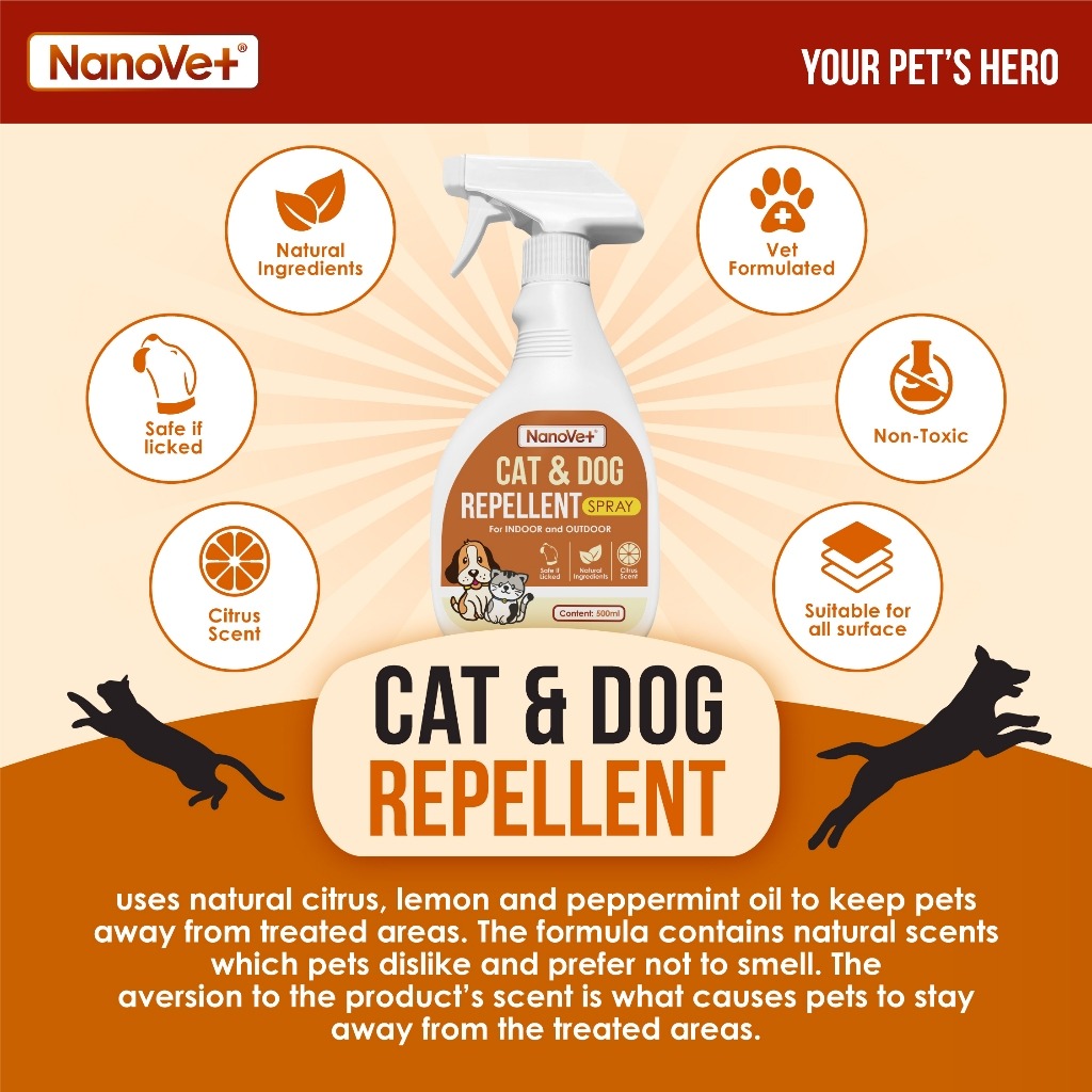 NANOVET REPELLENT FOR CAT & DOG 500ML image 2