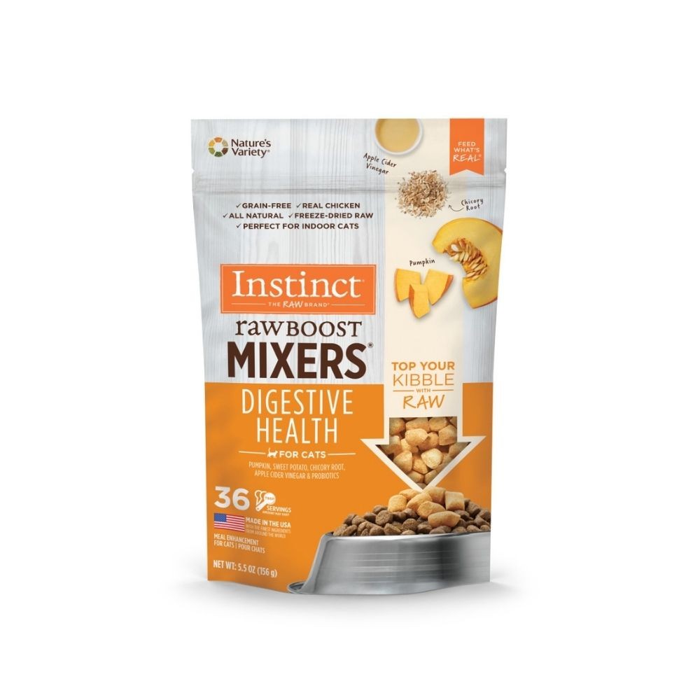 INSTINCT CAT FREEZE-DRIED RAW BOOST MIXERS 156G (5.5OZ) GRAIN-FREE DIGESTIVE HEALTH CAT FOOD TOPPER image 2